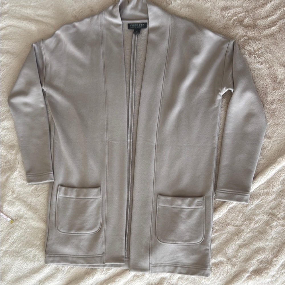 Free Fly Gray Open Front Cardigan